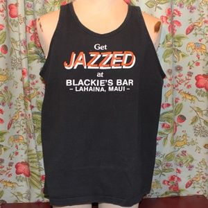 Vintage GET JAZZED Tank Top BLACKIE'S BAR Maui